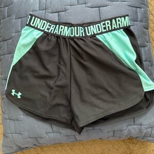 Under Armour Black/teal Athletic Shorts